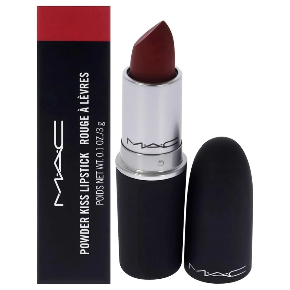 ❇️🧚‍♀️RUBY NEW MAC Cosmetics Powder Kiss Lipstick NWT